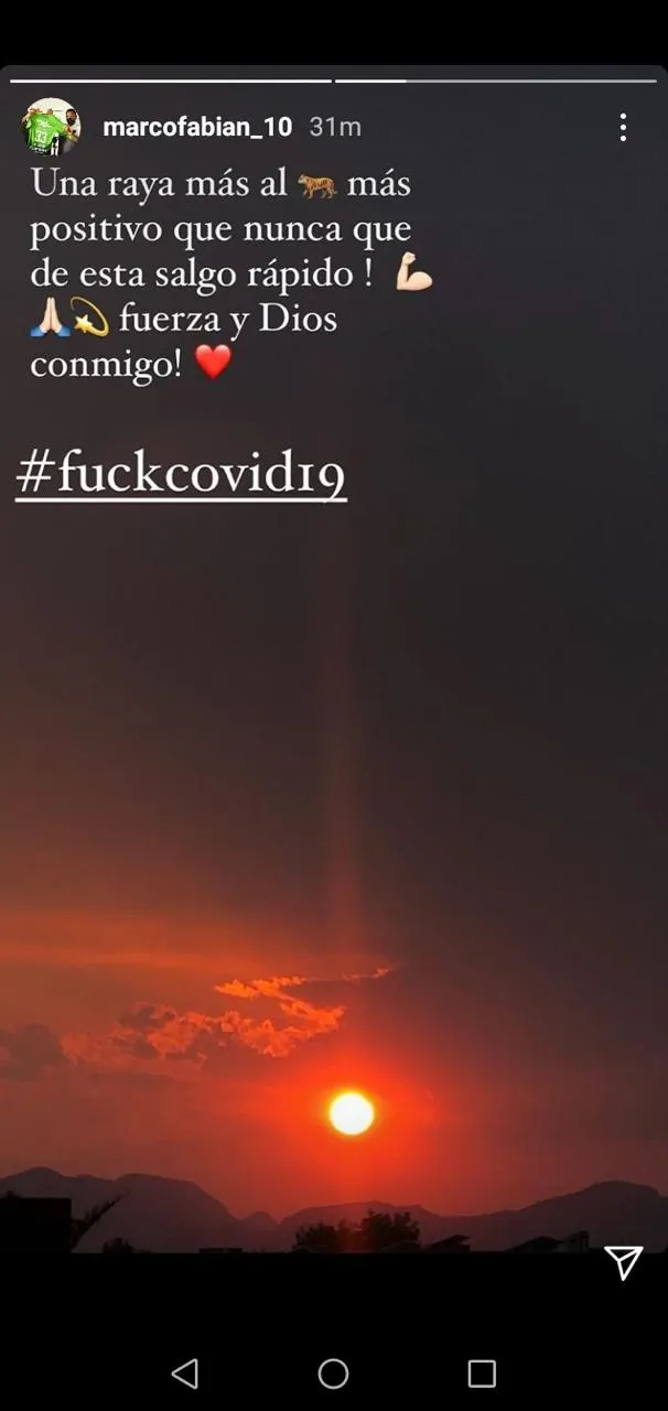 Mensaje de Marco Fabián