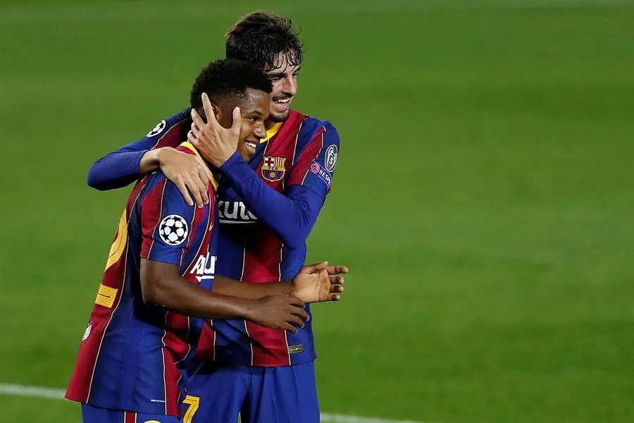 EFE El jugador español celebrando su gol en Champions