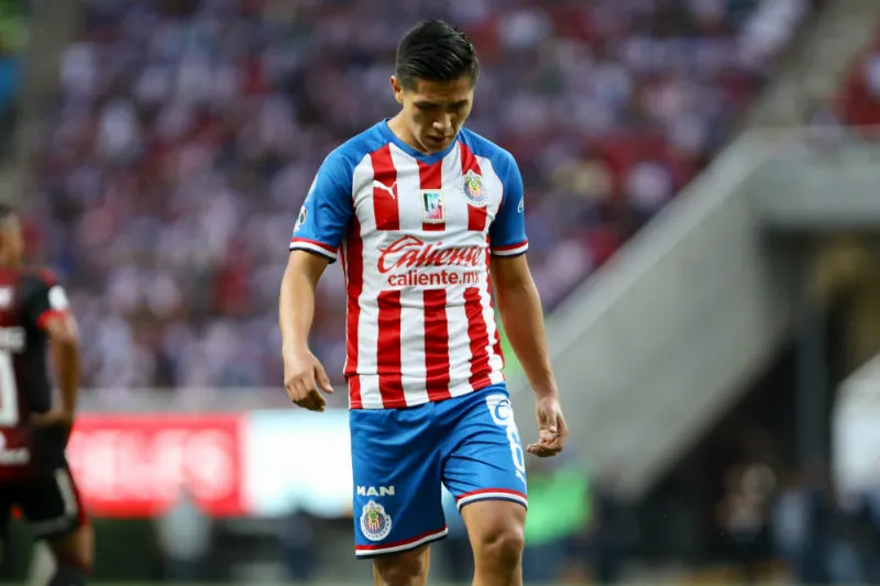 Dieter Villalpando en partido con Chivas