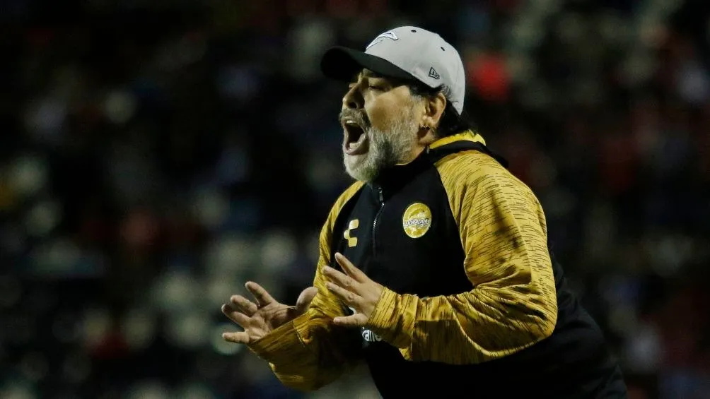 Diego Maradona en su paso con Dorados