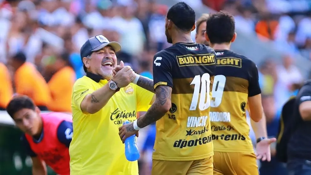 Diego Maradona en su paso con Dorados