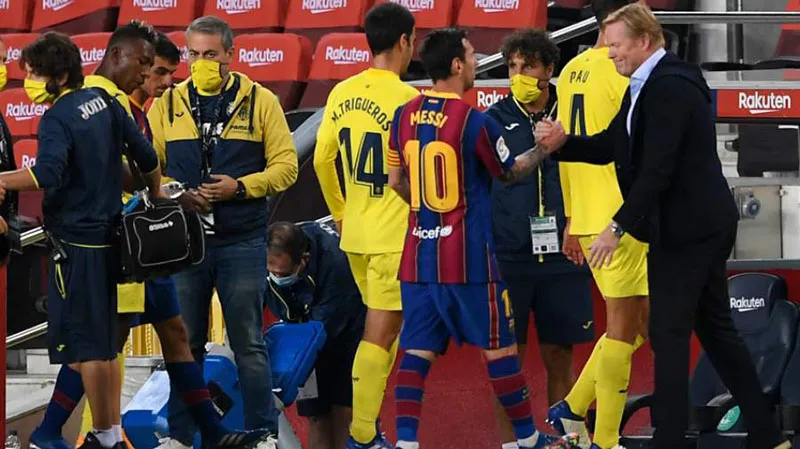 ESPECIAL Messi y Koeman tras un duelo del Barcelona