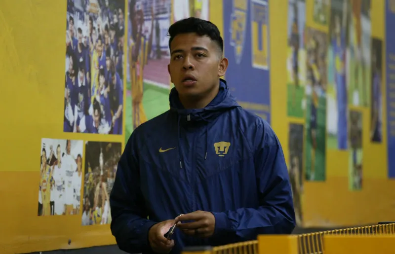 Saucedo en previo a un partido