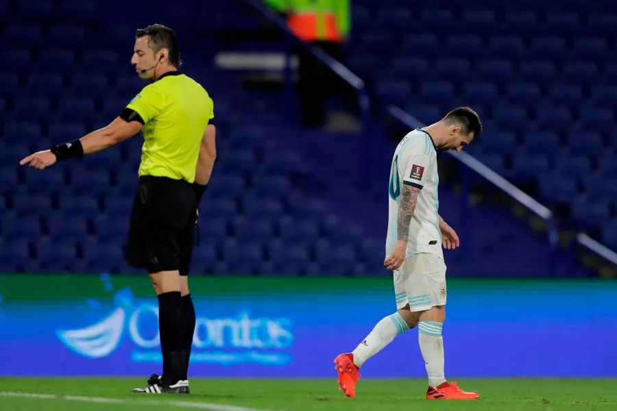 EFE Lionel Messi durante el partido entre Argentina y Paraguay