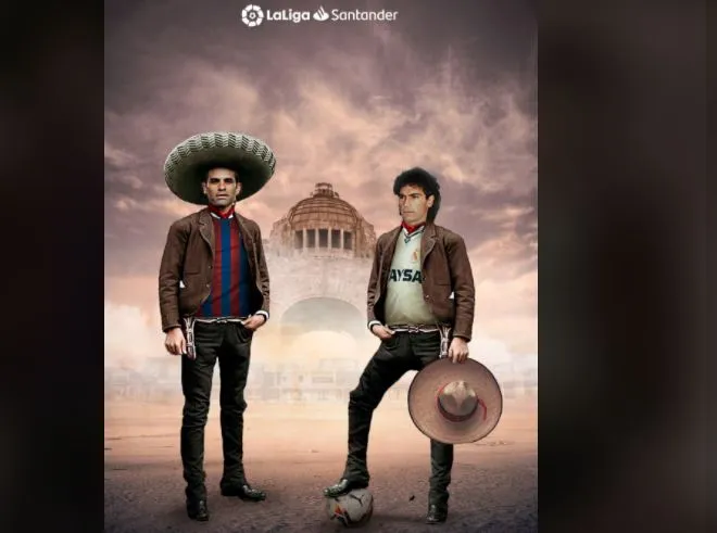 Publicación con dedicatoria de La Liga