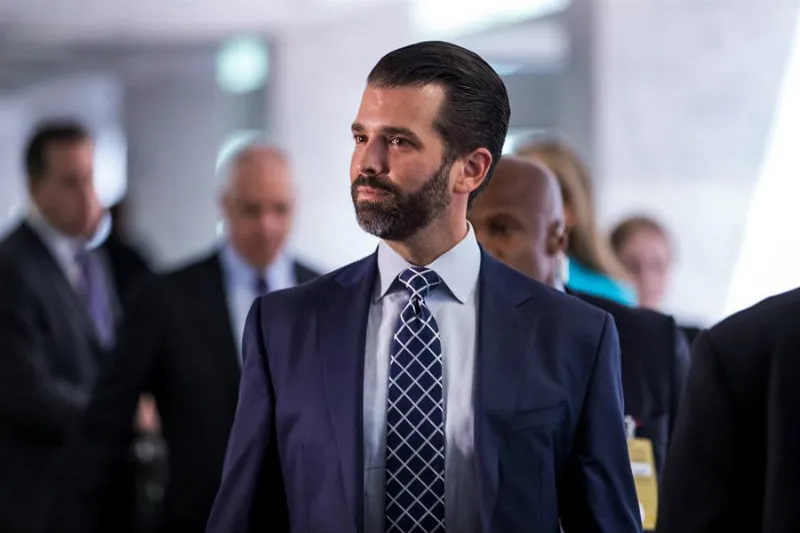Donald Trump Jr. previo a presentación