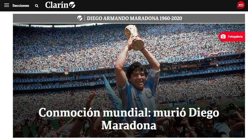 CLARÍN Portada digital