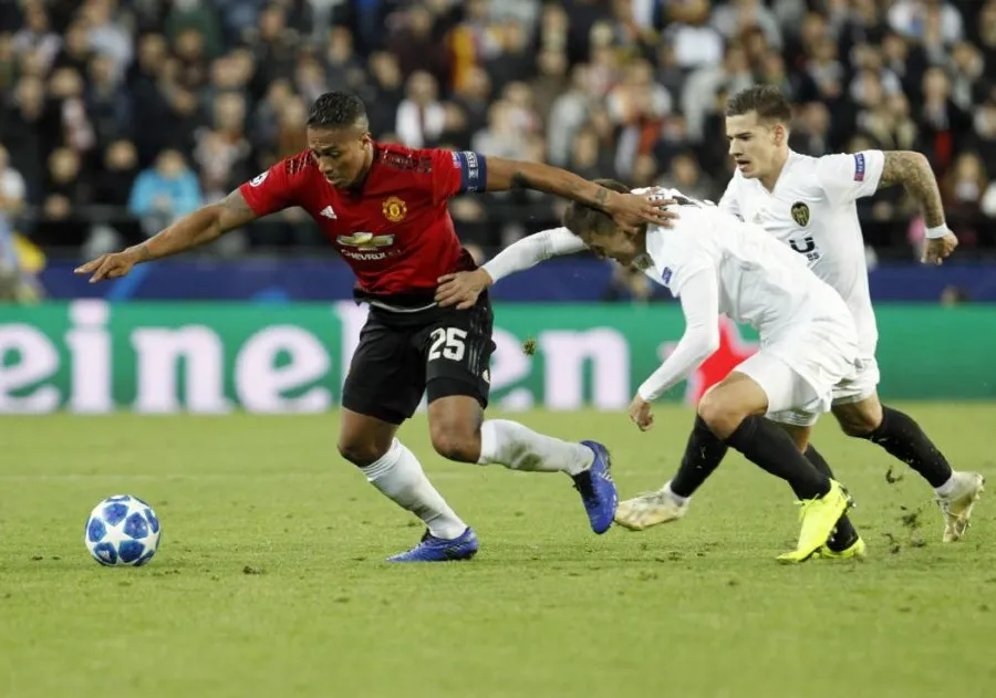 Antonio Valencia en su paso por el Manchester United
