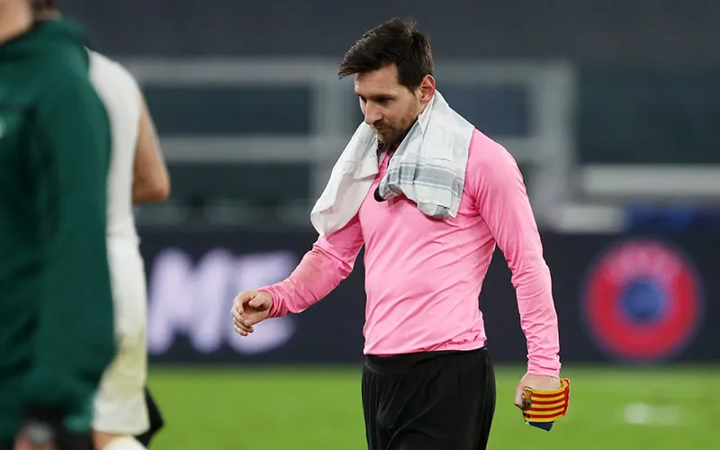 FACEBOOK @FCBARCELONA Messi tras un duelo de Champions League