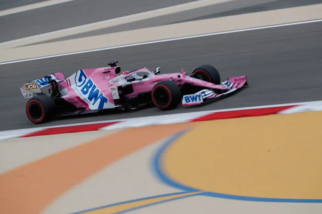 AP Pérez, durante el GP de Bahrein