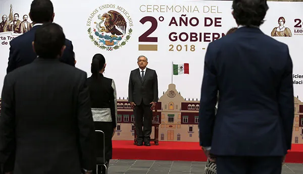 El mandatario en su segundo informe de Gobierno