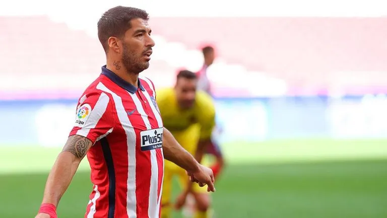 El delantero charrúa en un partido