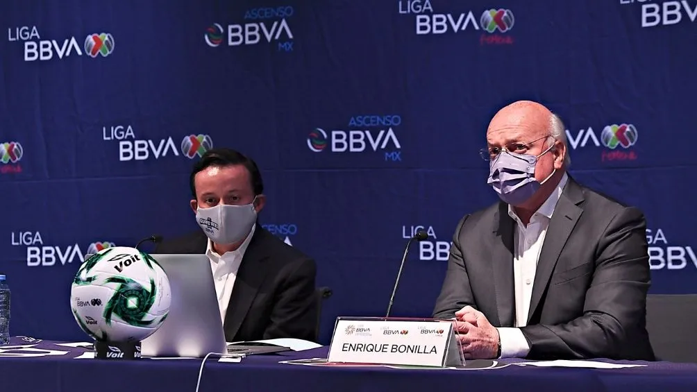 Mikel Arriola durante su presentación como presidente ejecutivo de la Liga MX