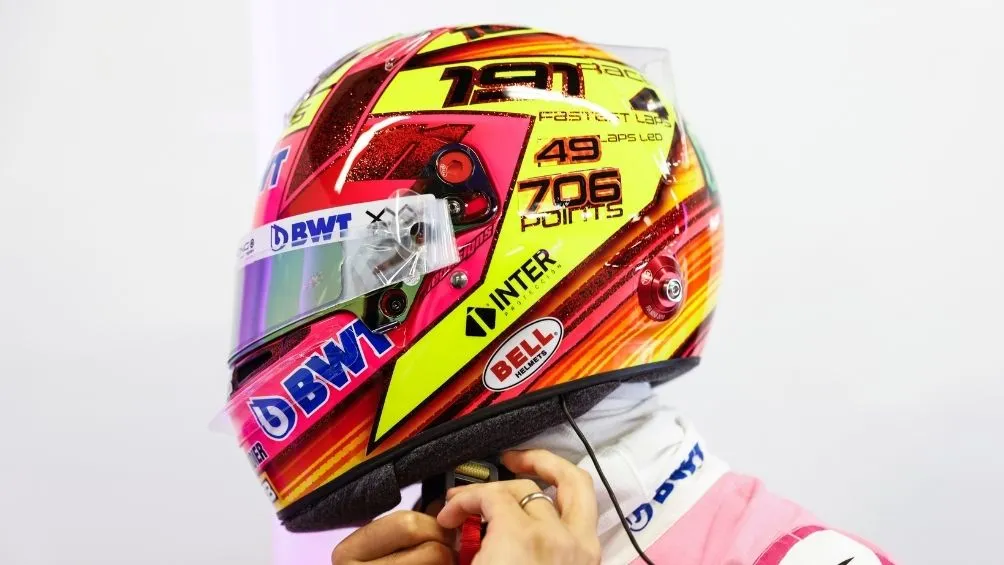@SChecoPerez Casco que utilizará Sergio Pérez