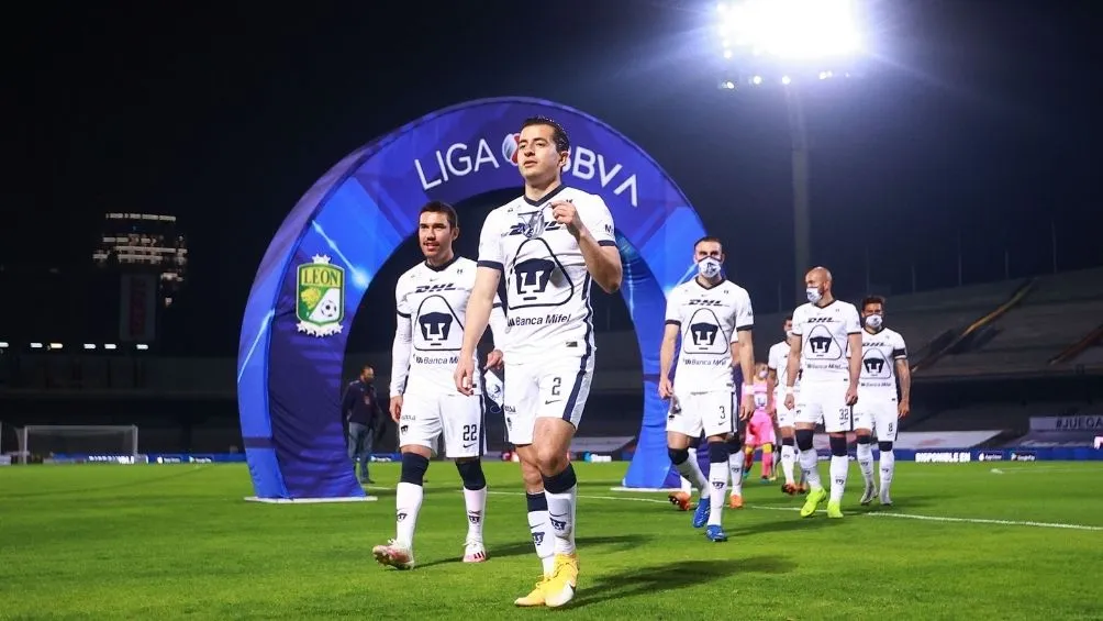 Jugadores de Pumas en la Final de Ida