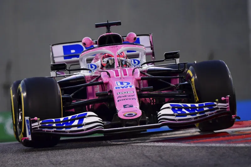 Checo Pérez en pista