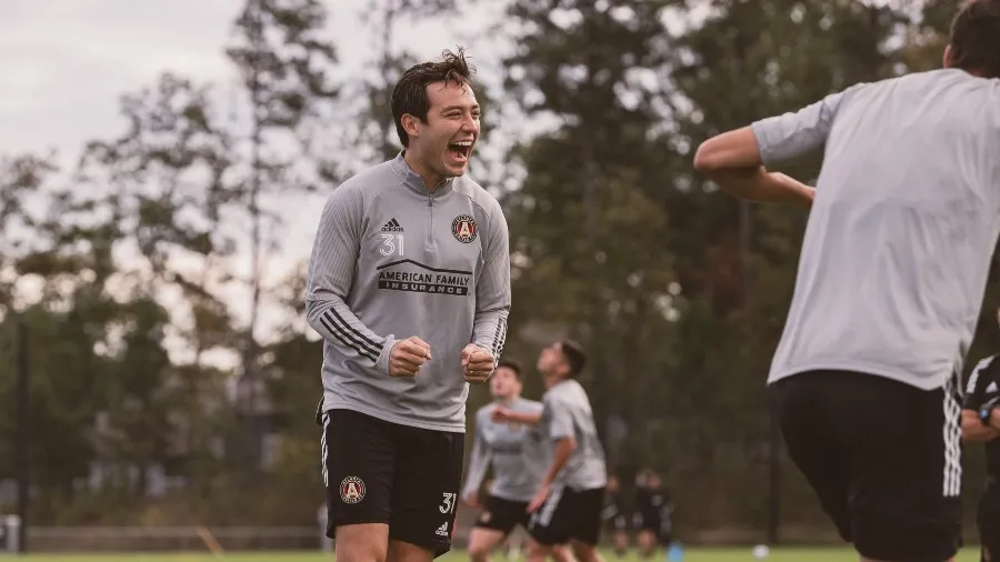 Erick Torres durante un entrenamiento con Atlanta United