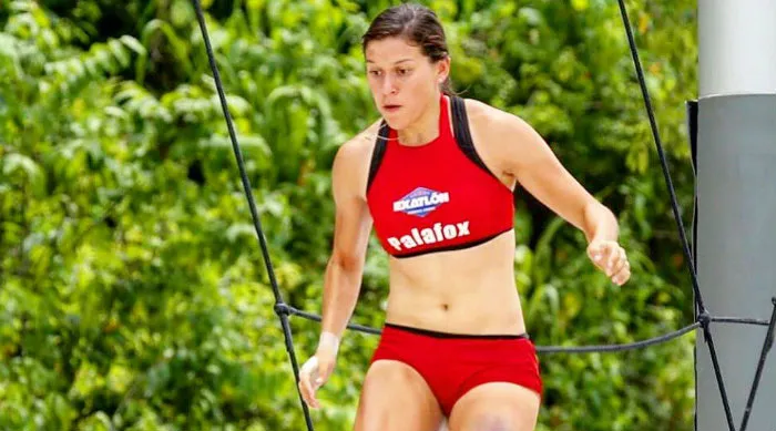 TWITTER @NORMAPALAFOX13 Palafox, durante una competencia de Exatlón