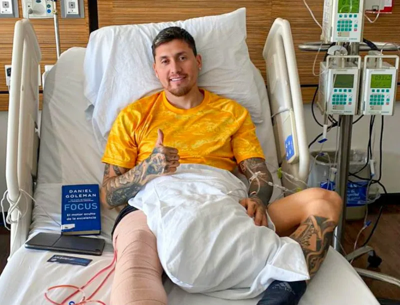 TWITTER:@CLUBAMÉRICA Nico Castillo en hospital