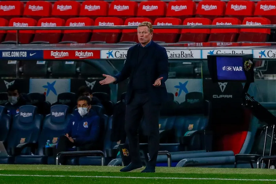 Ronald Koeman, entrenador del Barcelona