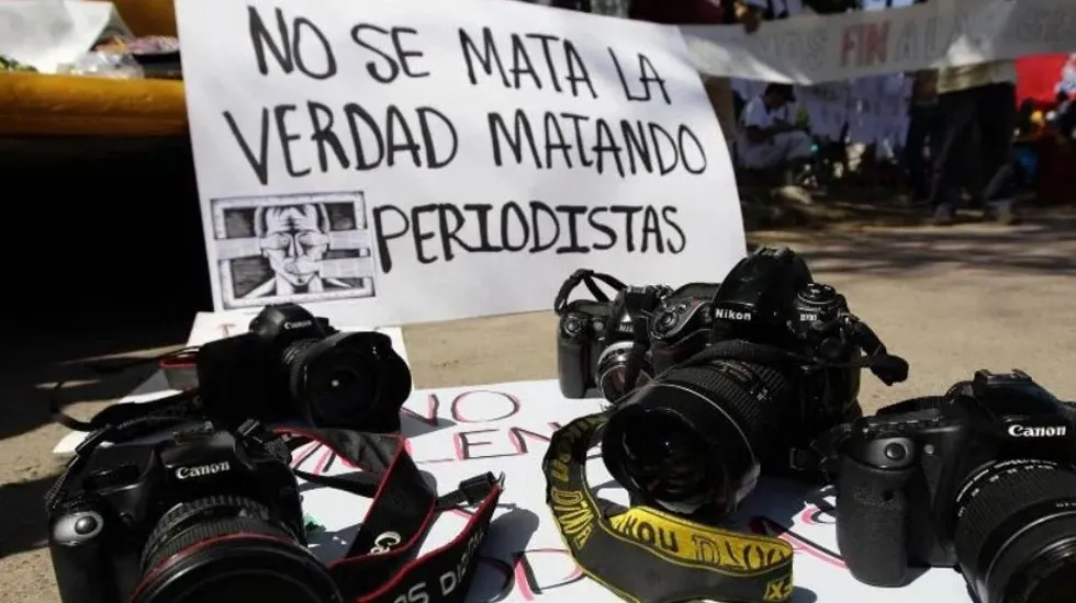 Protestas por la muerte de periodistas