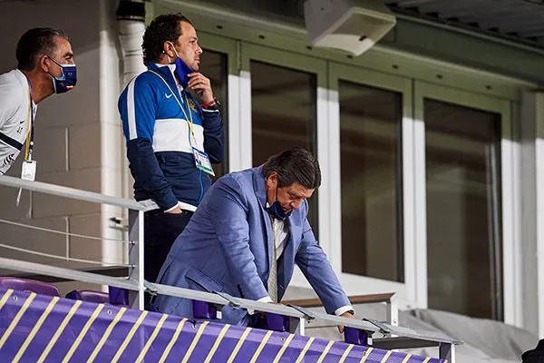 El Piojo tras su expulsión contra LAFC