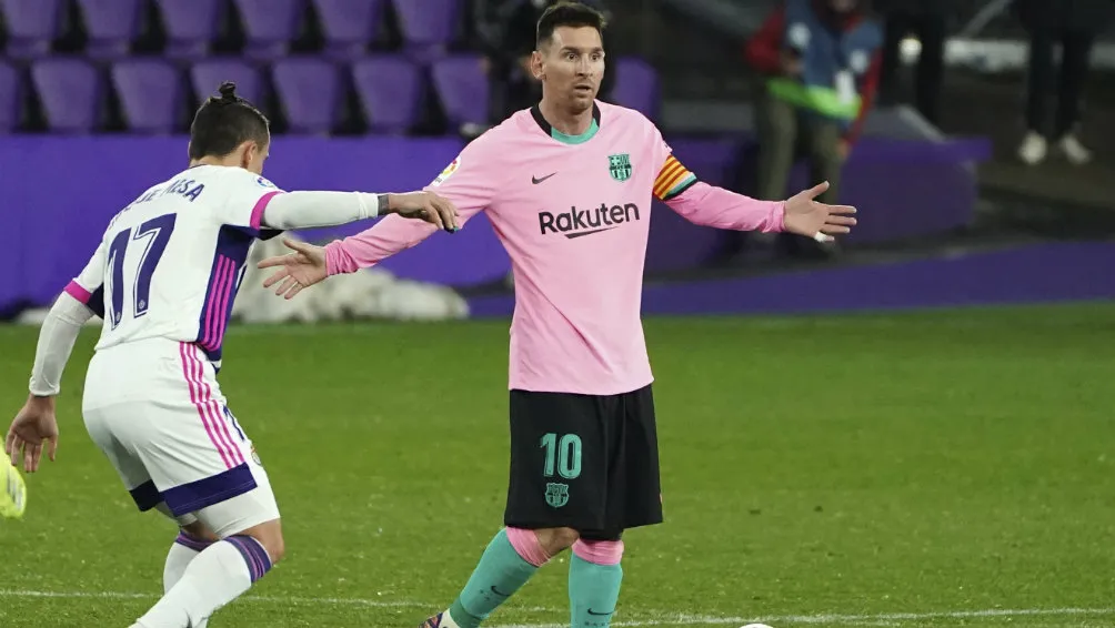 AP Lionel Messi en acción con Barcelona