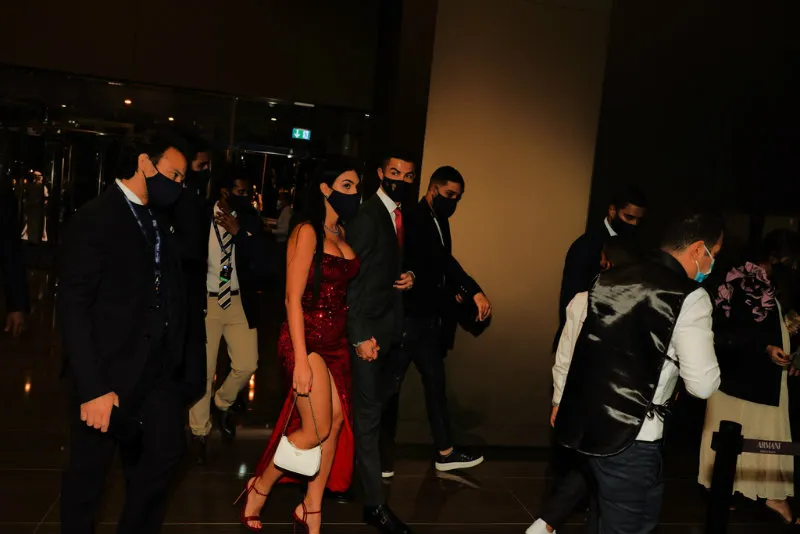 TWITTER:@GLOBE_SOCCER Georgina Rodríguez en evento