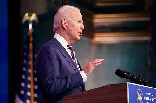 Biden, durante un discurso