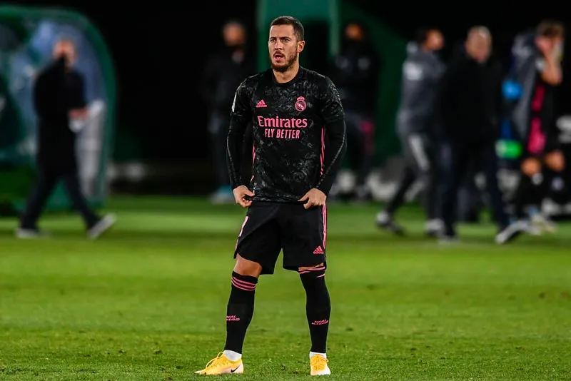 El belga en un partido del Real Madrid