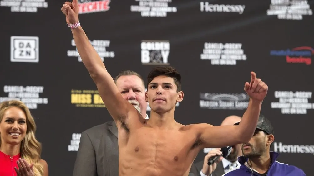 MEXSPORTS Ryan García en un pesaje