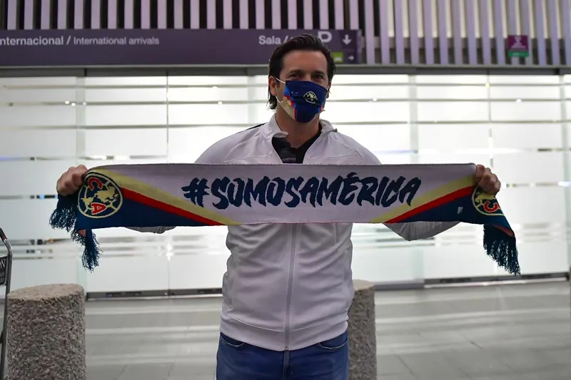 MEXSPORT El argentino a su llegada a la Ciudad de México