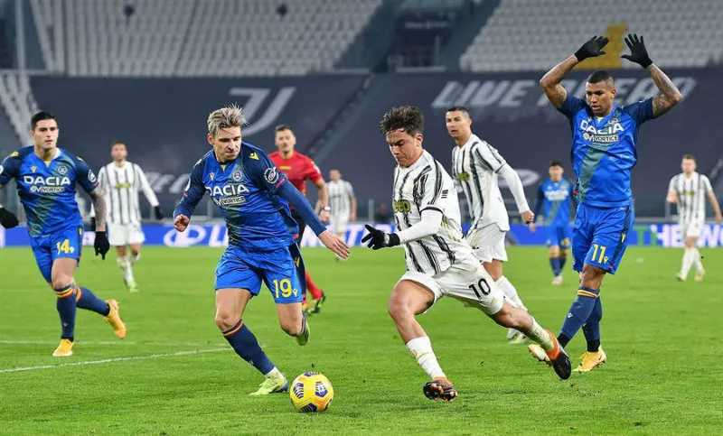 EFE Juventus en partido contra Udinese