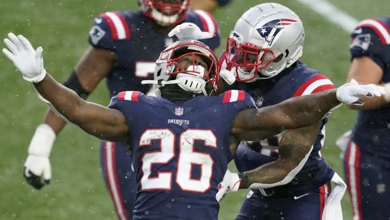 Patriots en celebración de TD