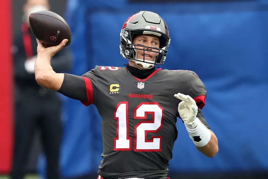 Tom Brady en un partido con los Buccaneers