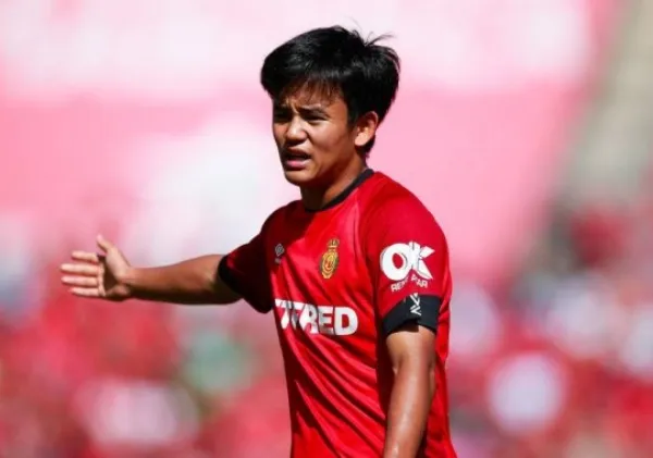 EFE Takefusa Kubo en un partido con el Mallorca