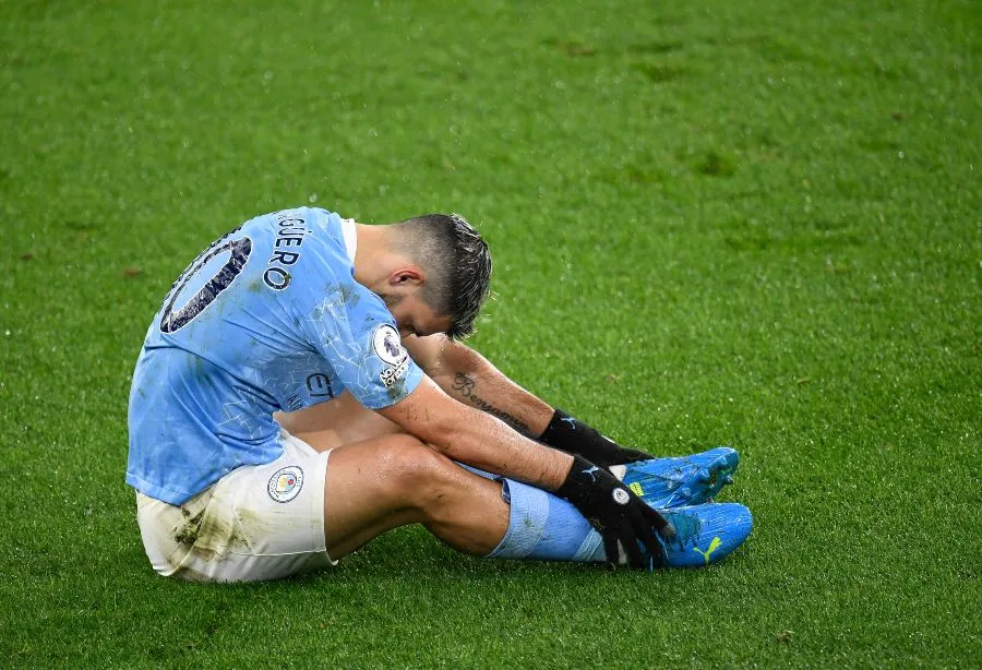 AP Sergio Agüero en un partido con el Manchester City