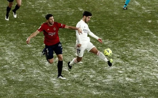 EFE Marco Asensio en acción ante Osasuna