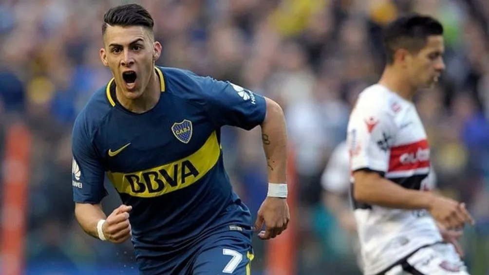 Cristian Pavón con Boca