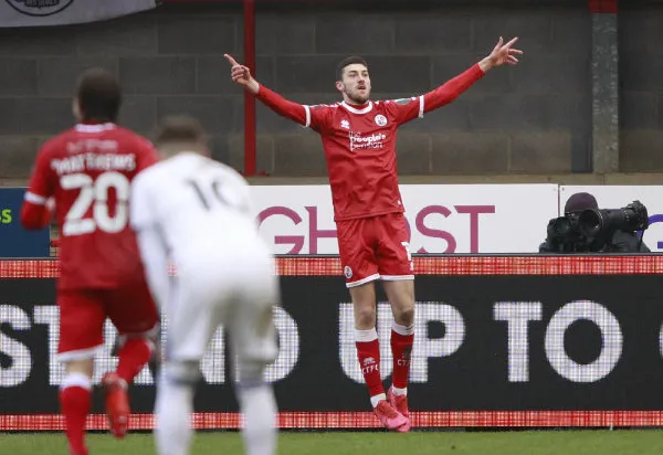 Jugadores del Crawley en celebración