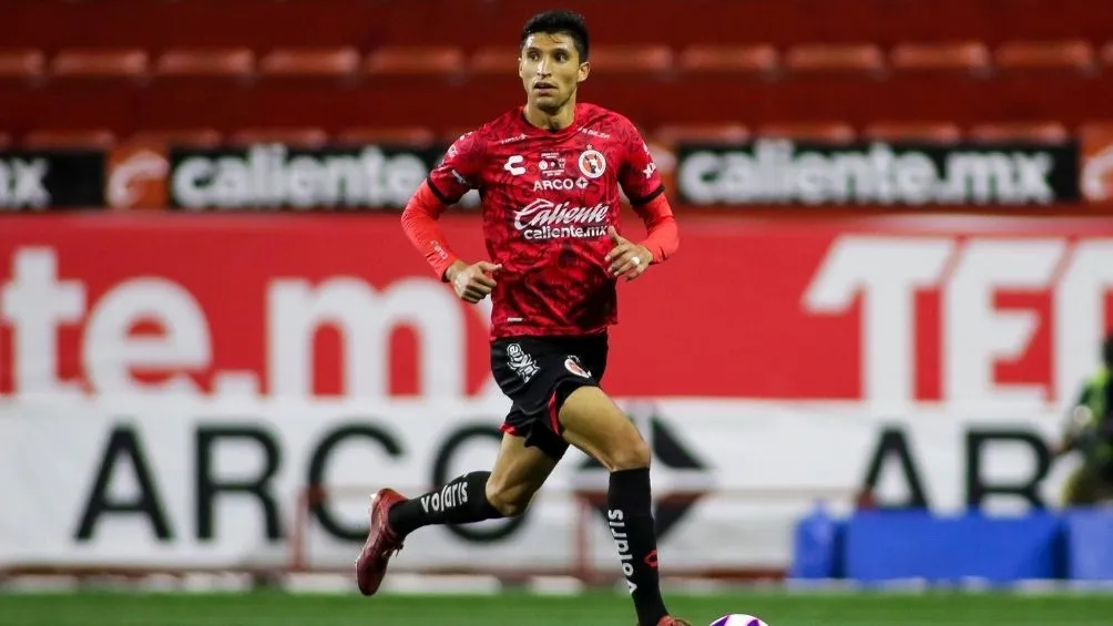Silva en un partido con Tijuana