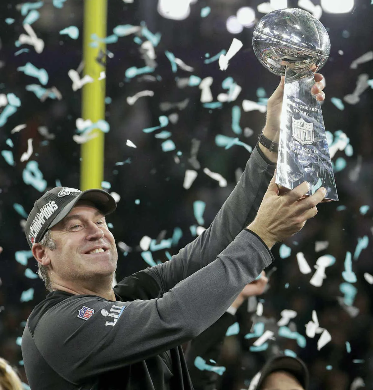 AP Pederson con el Vince Lombardi