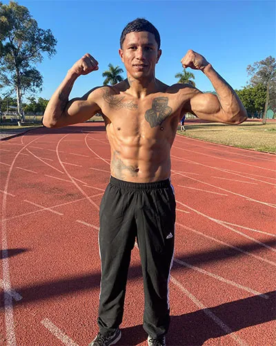 El Alacrán después de un entrenamiento