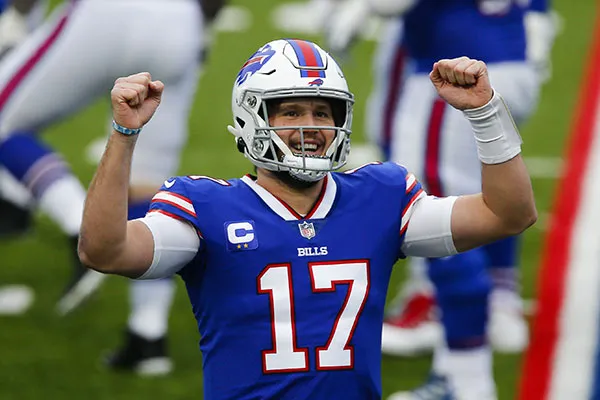 Josh Allen en el juego contra Miami