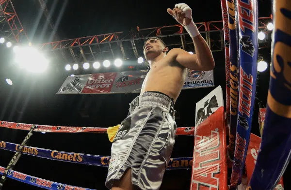 Carlos Ocampo, previo a un combate