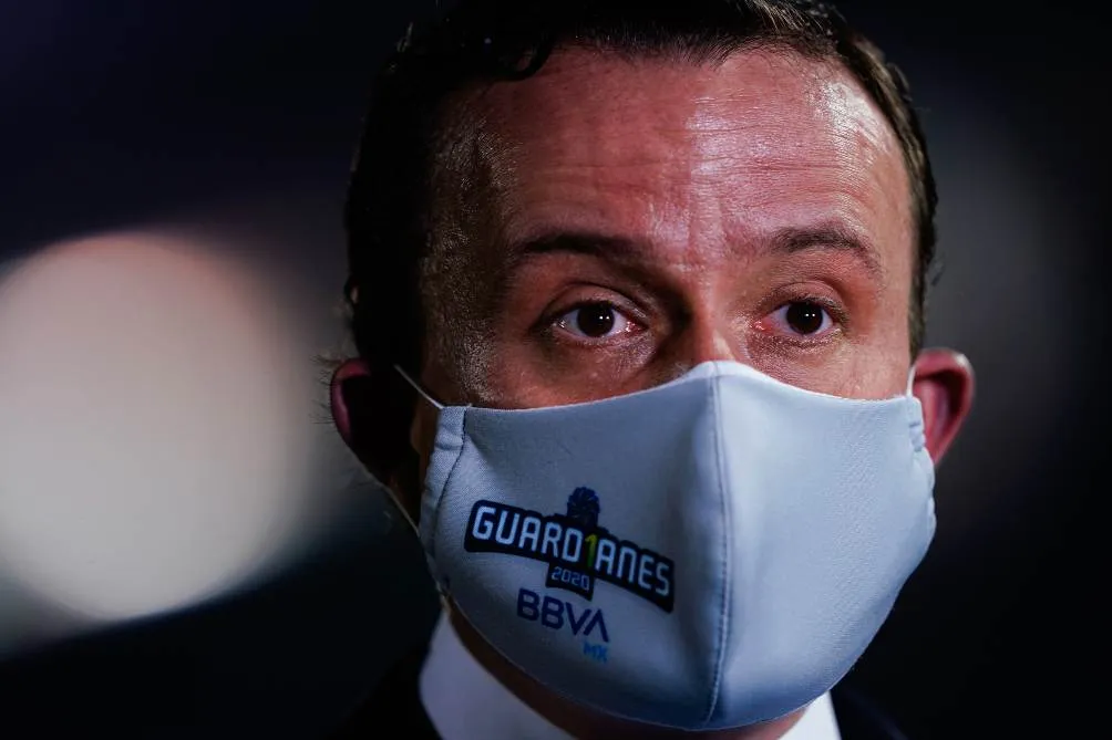 El presidente de la Liga MX, Mikel Arriola