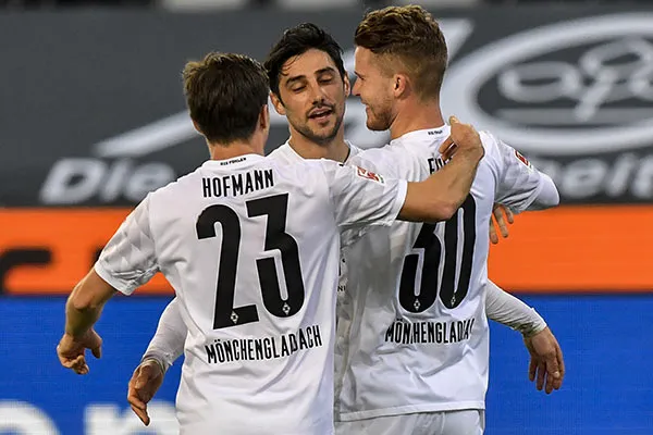 AP El festejo de uno de los goles del Gladbach