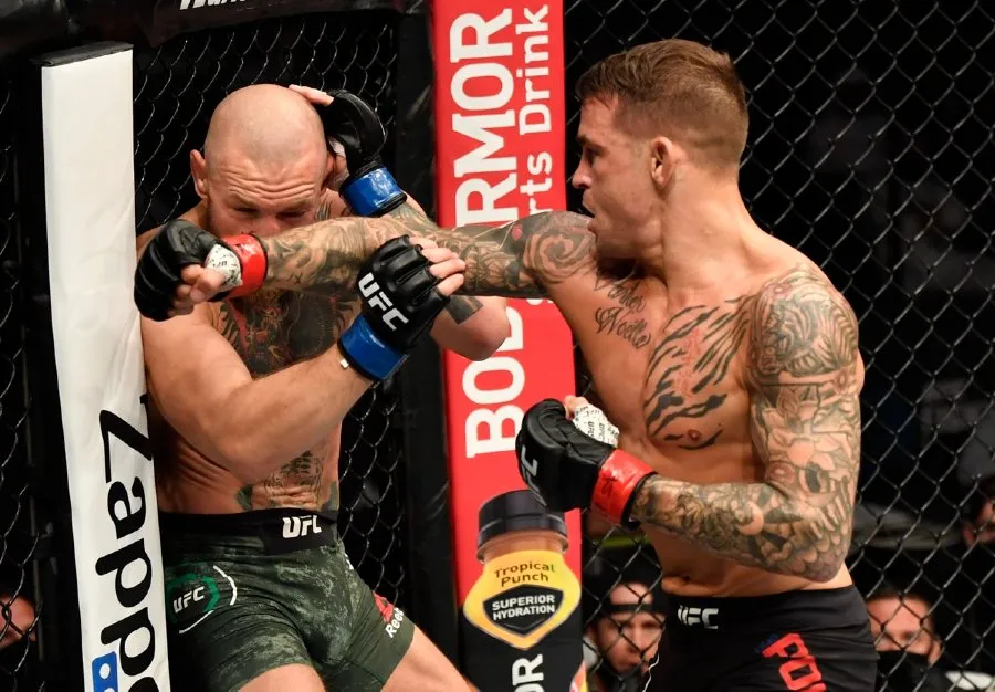 TWITTER @UFC Conor McGregor en derrota ante Dustin Poirier