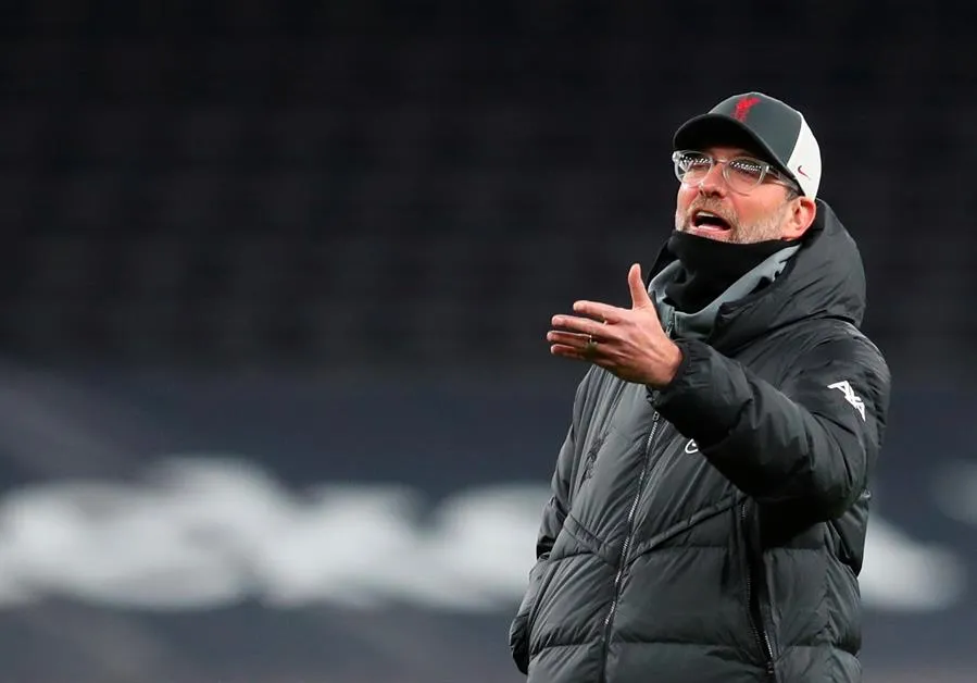 EFE Klopp en un partido con Liverpool