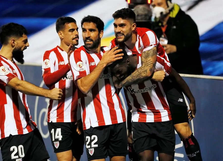 EFE Jugadores del Athletic celebrando un gol